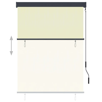 Rolgordijn voor buiten 120x250 cm crème