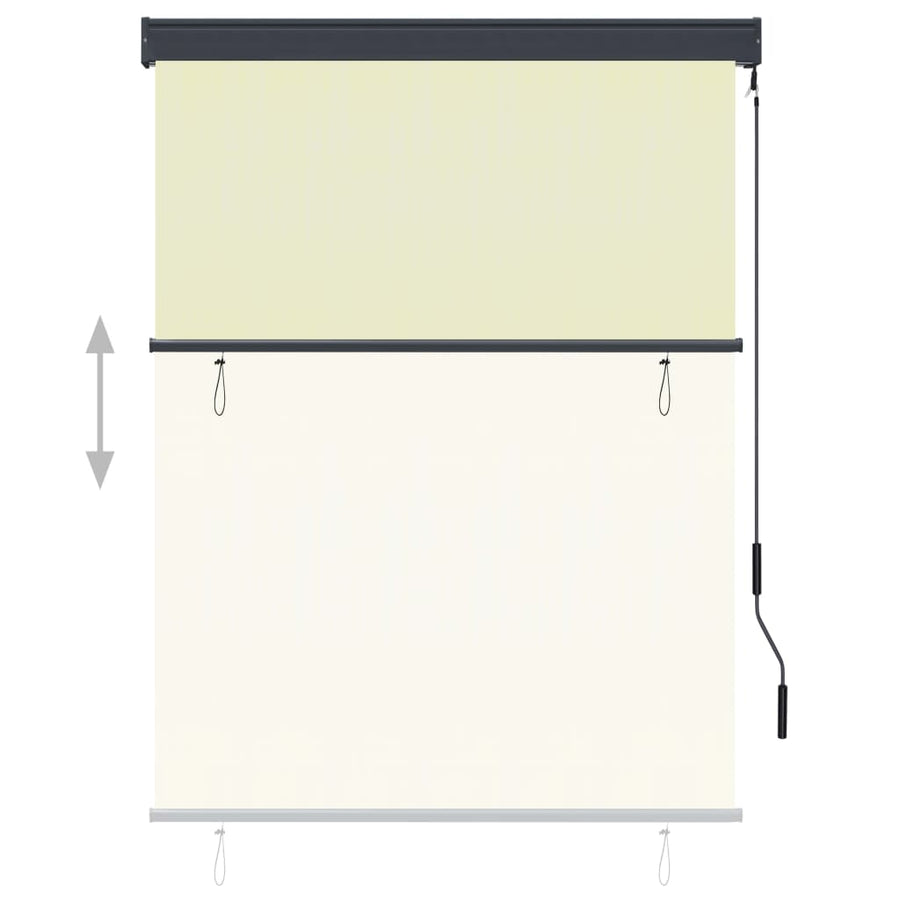 Rolgordijn voor buiten 120x250 cm crème