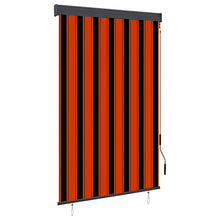 Rolgordijn voor buiten 120x250 cm oranje en bruin