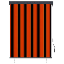 Rolgordijn voor buiten 120x250 cm oranje en bruin