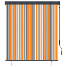 Rolgordijn voor buiten 140x250 cm geel en blauw