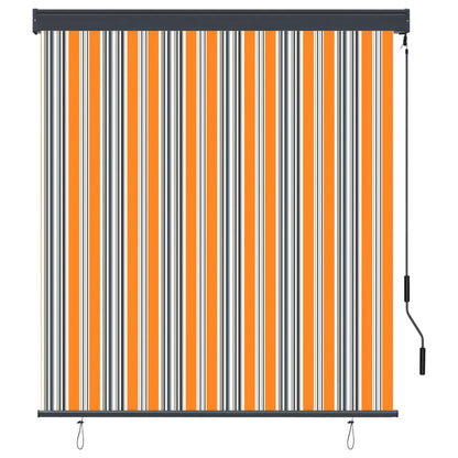 Rolgordijn voor buiten 140x250 cm geel en blauw