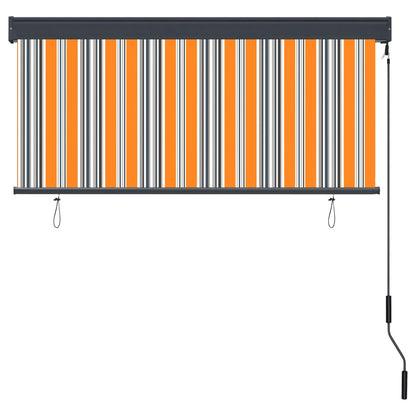 Rolgordijn voor buiten 140x250 cm geel en blauw