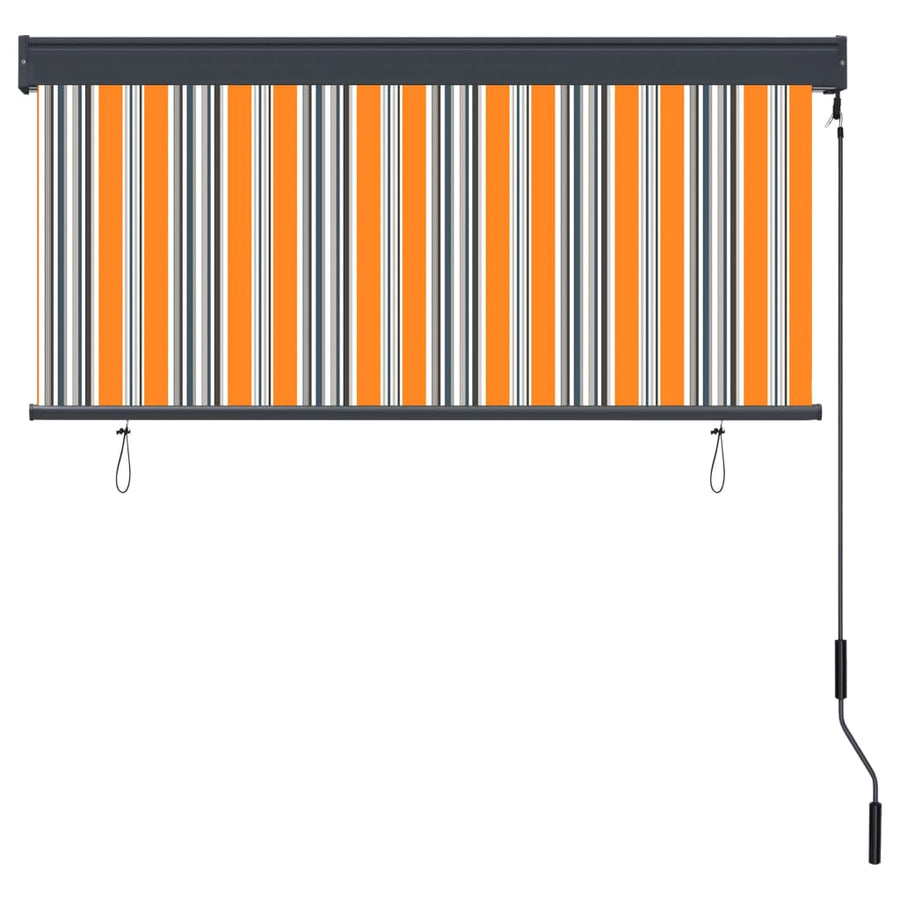 Rolgordijn voor buiten 140x250 cm geel en blauw