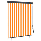 Rolgordijn buiten 140x250 cm wit oranje