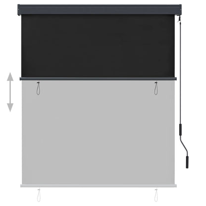 Rolgordijn voor buiten 140x250 cm antraciet