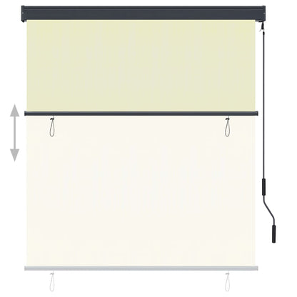 Rolgordijn voor buiten 140x250 cm crème