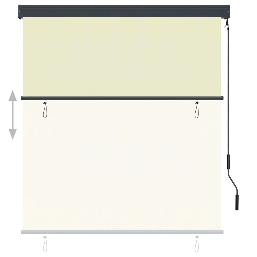 Rolgordijn voor buiten 140x250 cm crème