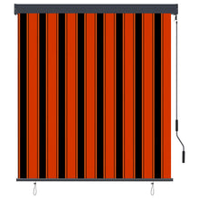 Rolgordijn voor buiten 140x250 cm oranje en bruin