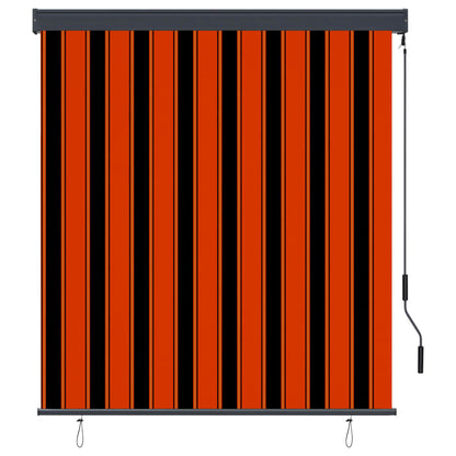 Rolgordijn voor buiten 140x250 cm oranje en bruin