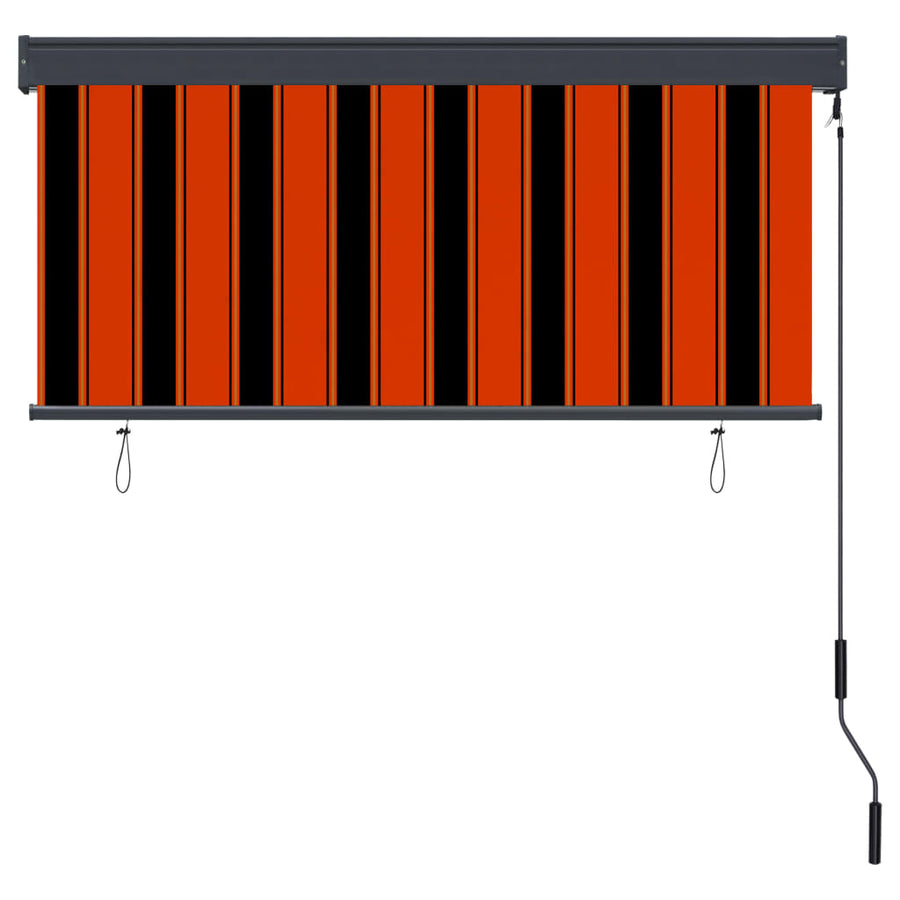 Rolgordijn voor buiten 140x250 cm oranje en bruin