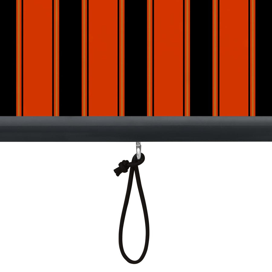 Rolgordijn voor buiten 140x250 cm oranje en bruin