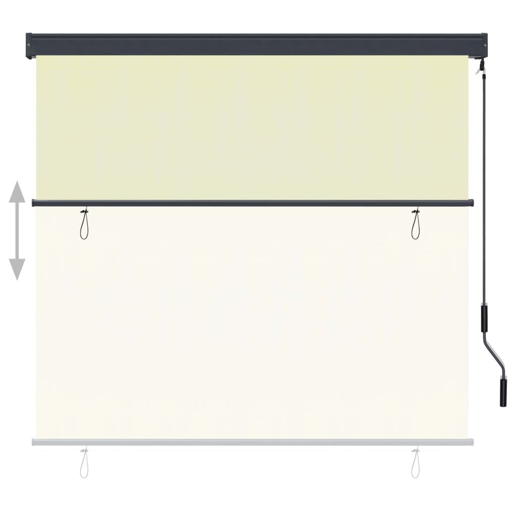 Rolgordijn voor buiten 160x250 cm crème