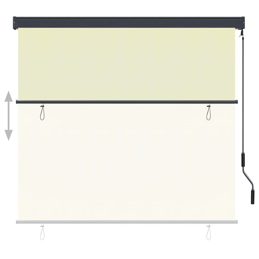 Rolgordijn voor buiten 160x250 cm crème