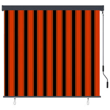 Rolgordijn voor buiten 160x250 cm oranje en bruin