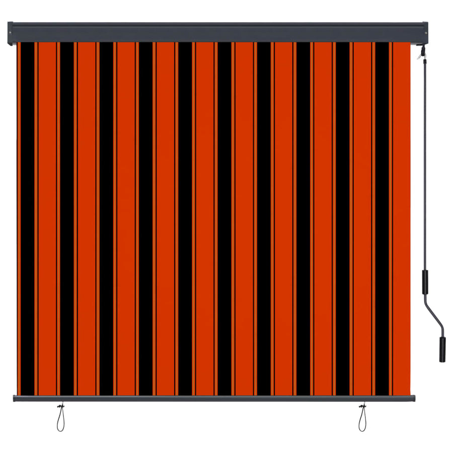 Rolgordijn voor buiten 160x250 cm oranje en bruin