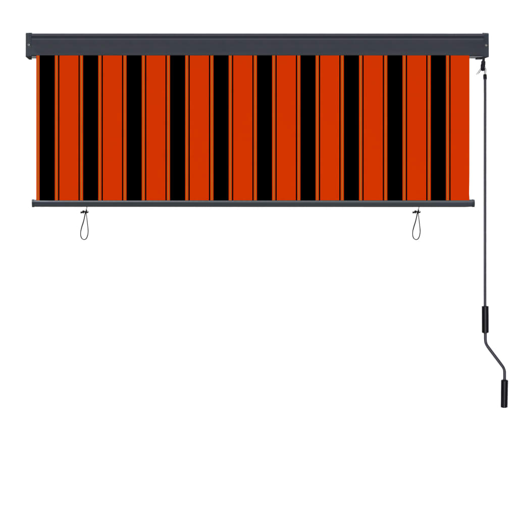 Rolgordijn voor buiten 160x250 cm oranje en bruin