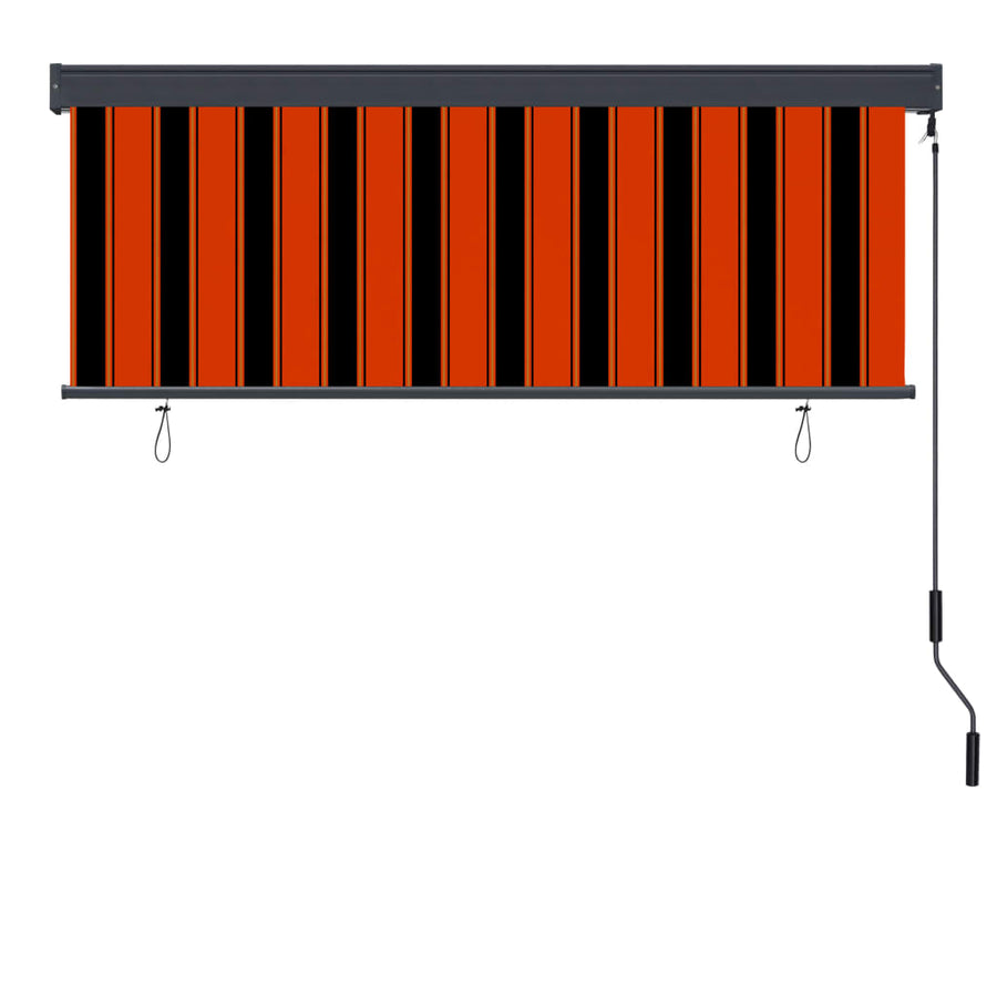 Rolgordijn voor buiten 160x250 cm oranje en bruin