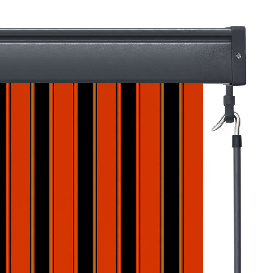 Rolgordijn voor buiten 160x250 cm oranje en bruin