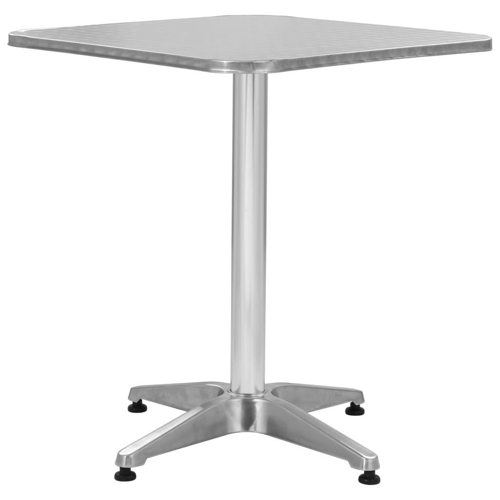 Tuintafel Aluminium Zilverkleurig 60 x 60 x 70 cm
