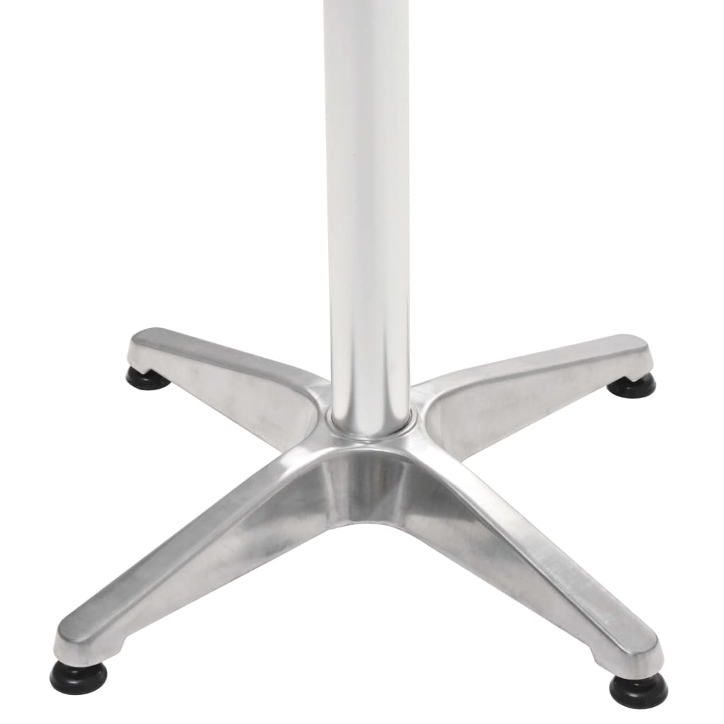 Tuintafel Aluminium Zilverkleurig 60 x 60 x 70 cm