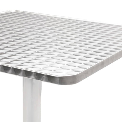 Tuintafel Aluminium Zilverkleurig 60 x 60 x 70 cm