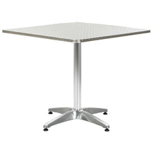 Tuintafel Aluminium Zilverkleurig 80 x 80 x 70 cm