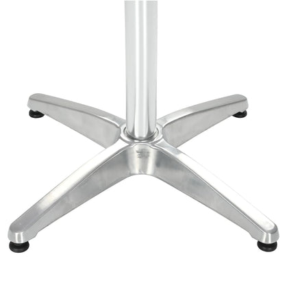 Tuintafel Aluminium Zilverkleurig 80 x 80 x 70 cm