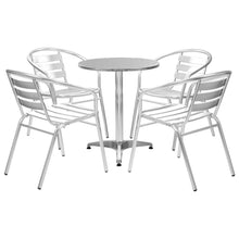 5-Delige Tuinset Aluminium Zilverkleurig