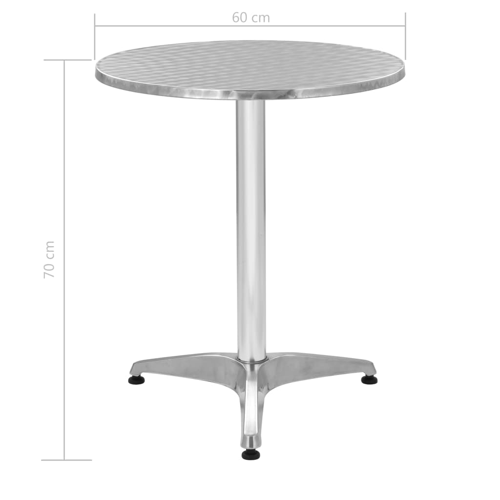 5-Delige Tuinset Aluminium Zilverkleurig