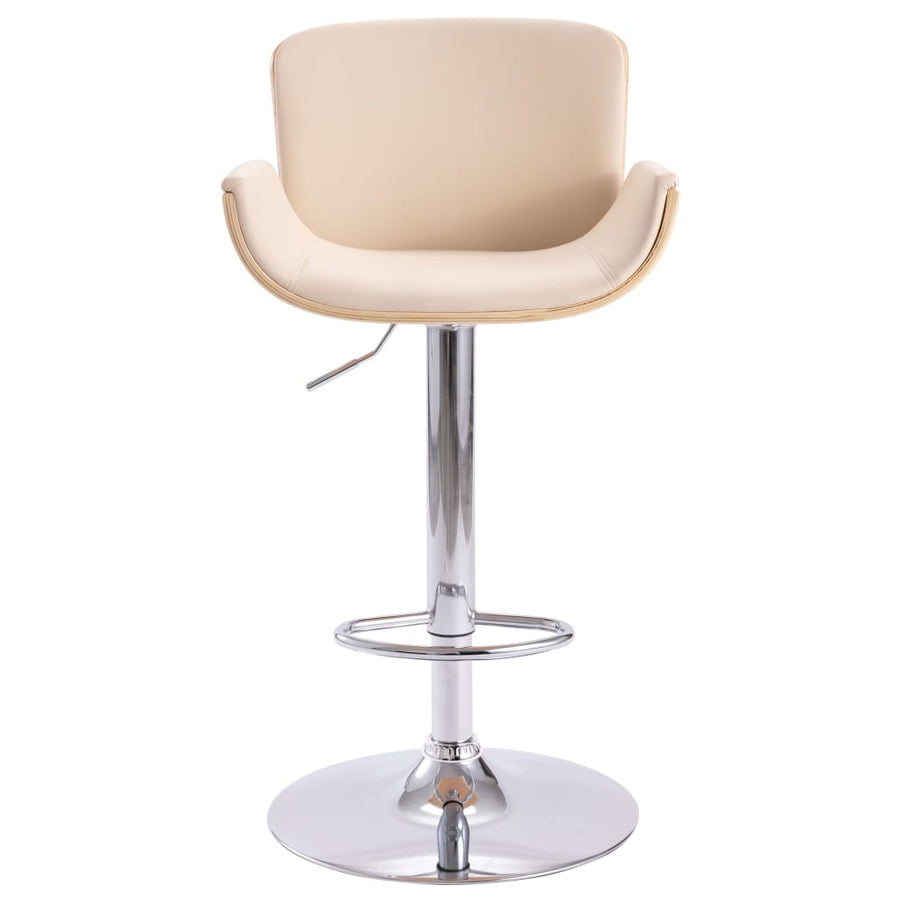 Barkruk Kunstleer Crèmekleurig light brown and cream