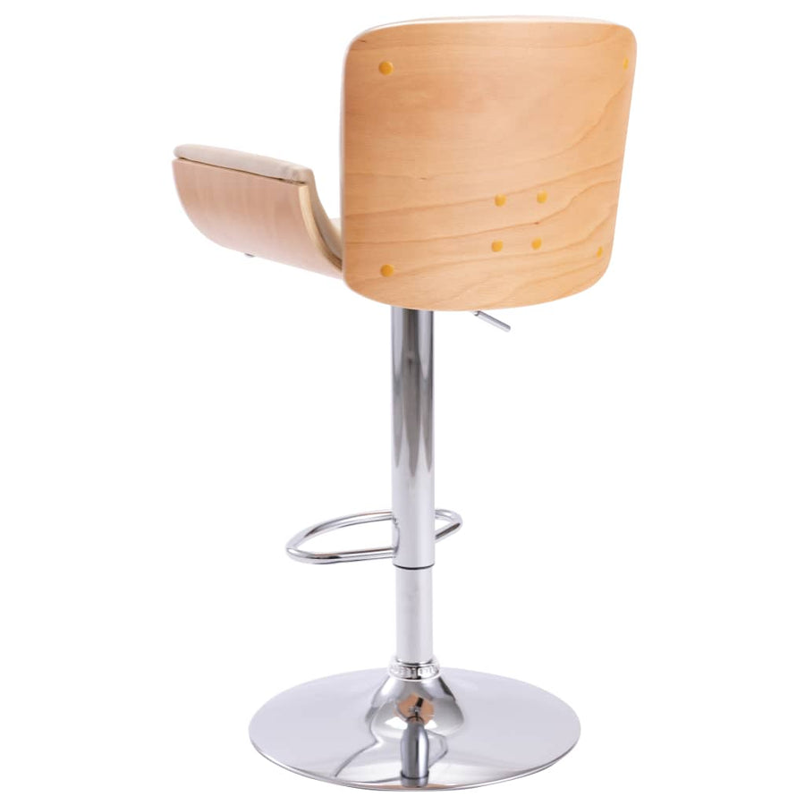 Barkruk Kunstleer Crèmekleurig light brown and cream