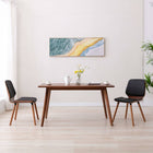 Dining chairs 2 pcs faux leather black