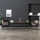 Dining chair swivel fabric taupe