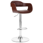 Barkruk kunstleer bruin 62-83 cm