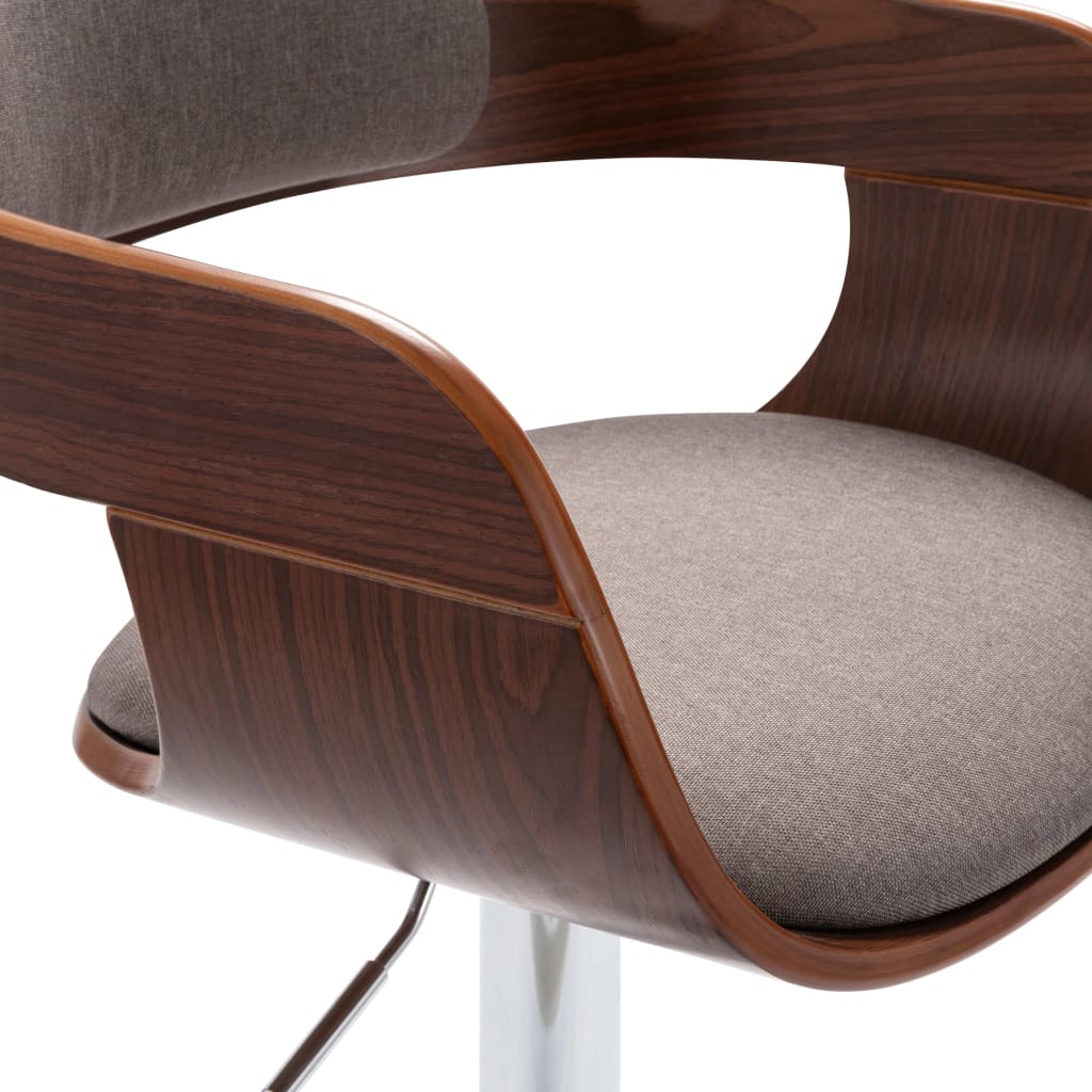 Barkruk Multiplex En Stof Taupe