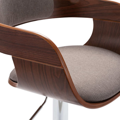 Barkruk Multiplex En Stof Taupe