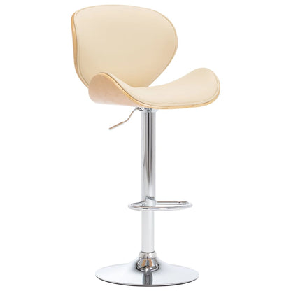 Barkruk Kunstleer Crèmekleurig light brown and cream