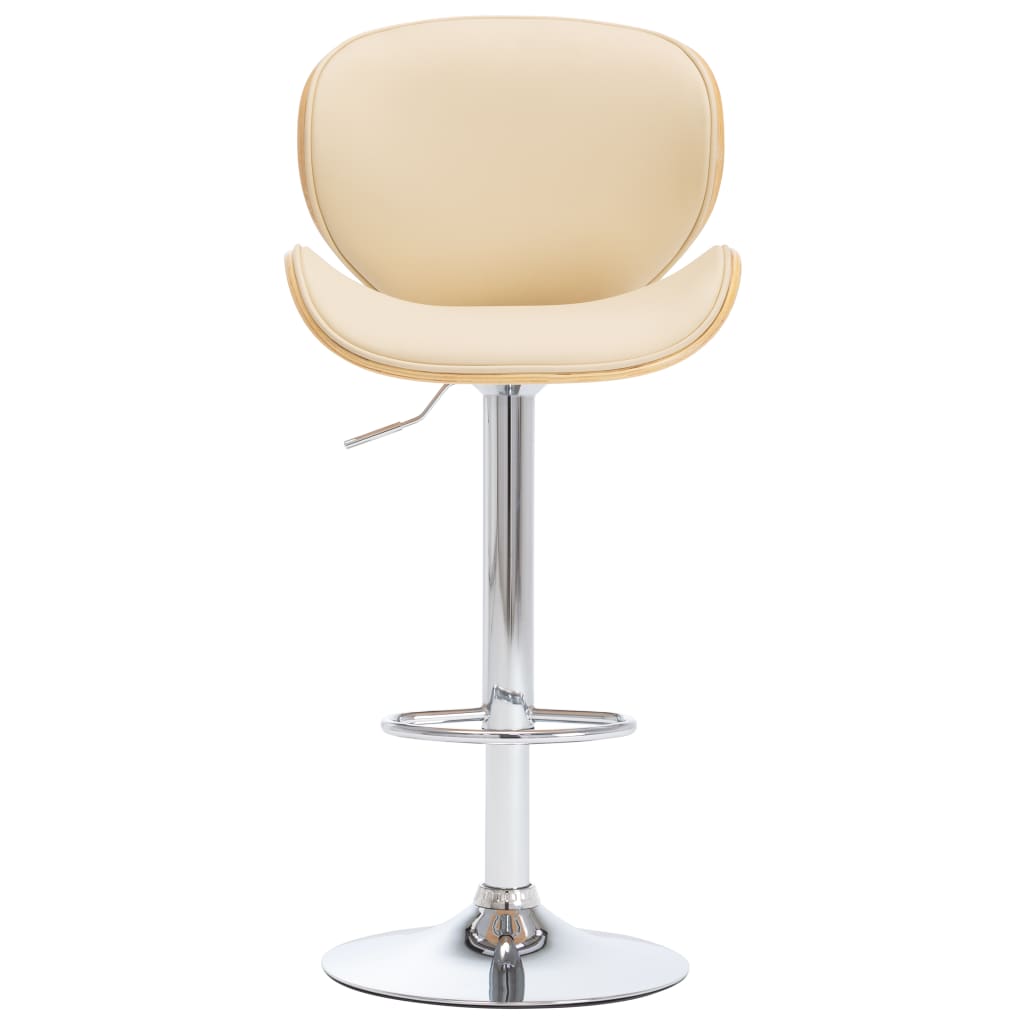 Barkruk Kunstleer Crèmekleurig light brown and cream
