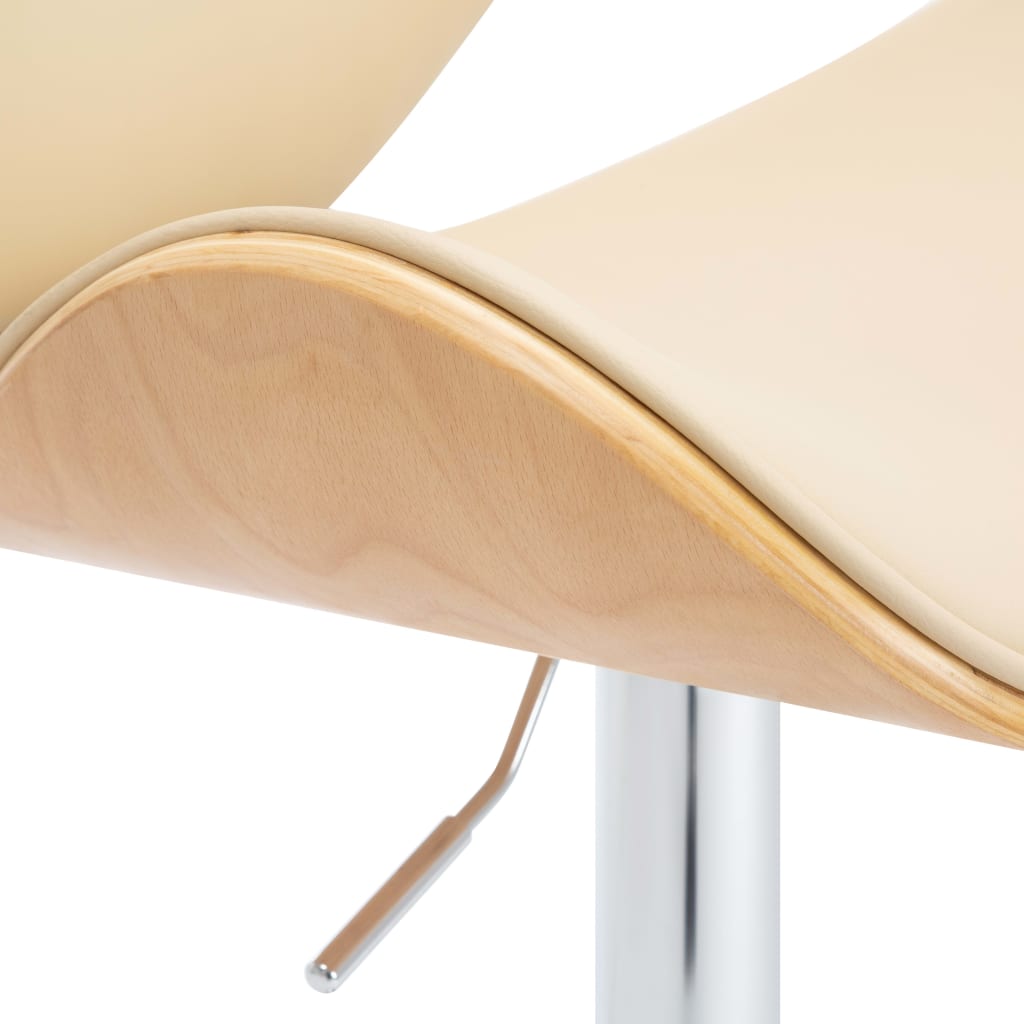 Barkruk Kunstleer Crèmekleurig light brown and cream