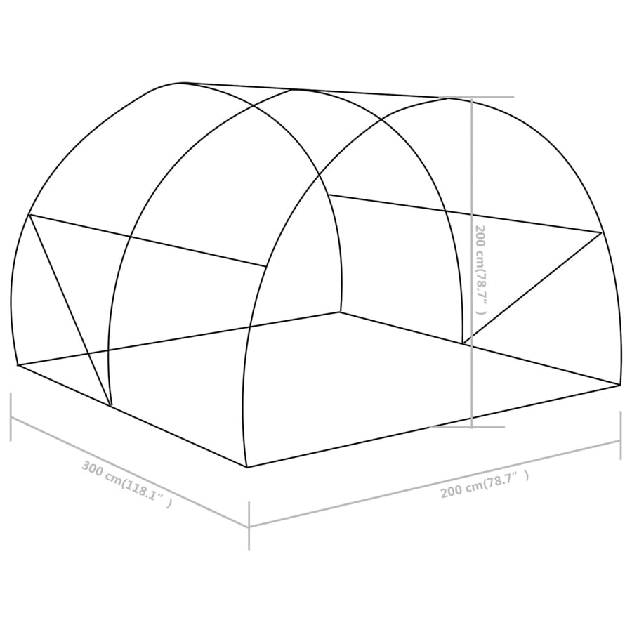 Kas 6 M² 3X2X2 M 300 x 200 x 200 cm