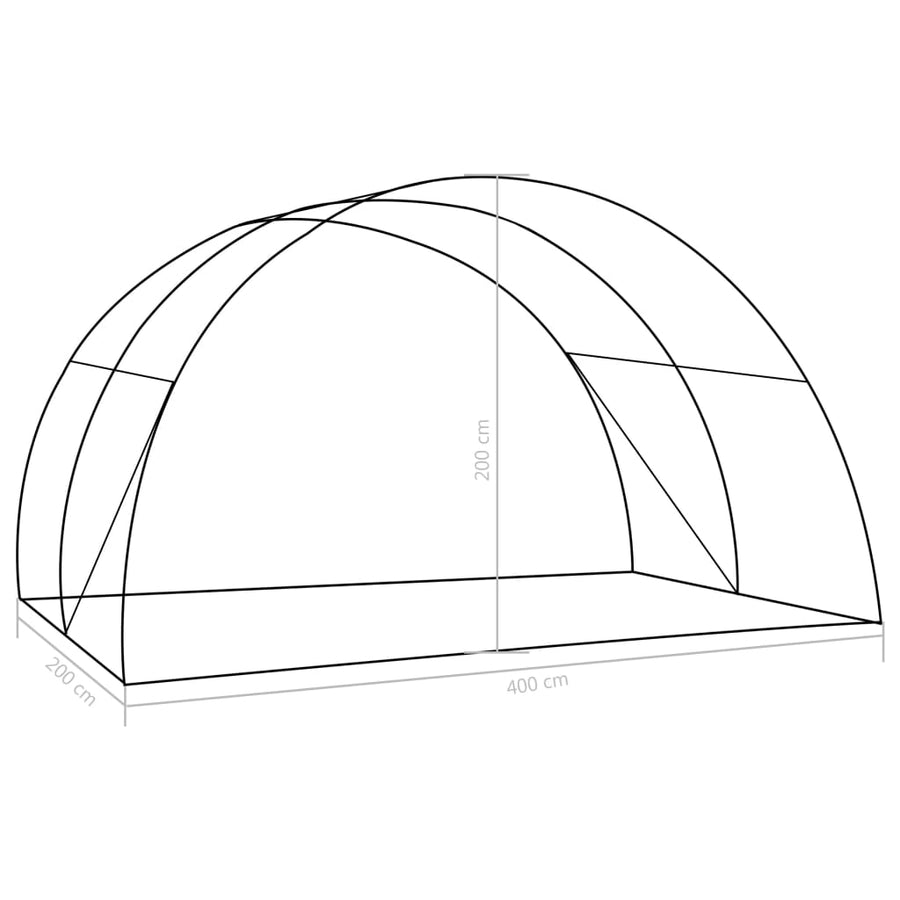 Kas 8 M² 2X4X2 M 200 x 400 x 200 cm