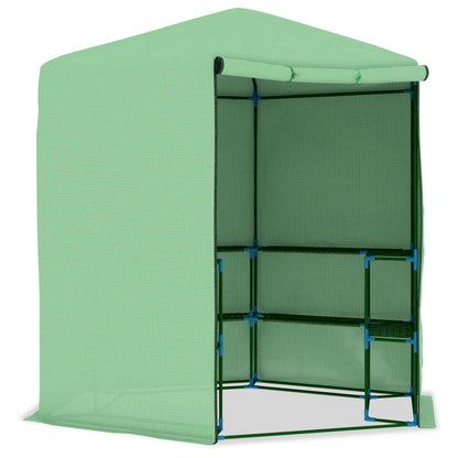 Tuinkas Met Schappen 227X223 Cm Staal