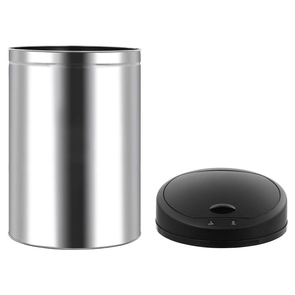 Prullenbak Met Automatische Sensor 52 L Roestvrij Staal