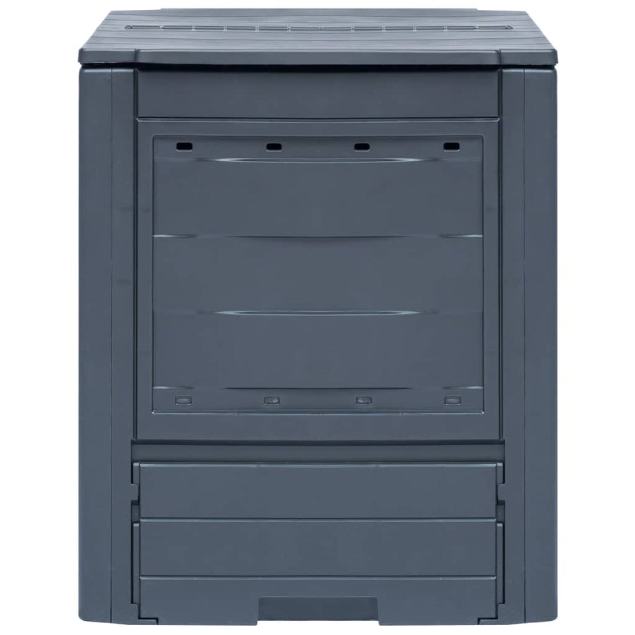 Compostbakken 2 St 60X60X73 Cm Grijs 520 l