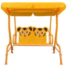 Kinderschommelbank 115X75X110 Cm Stof Geel