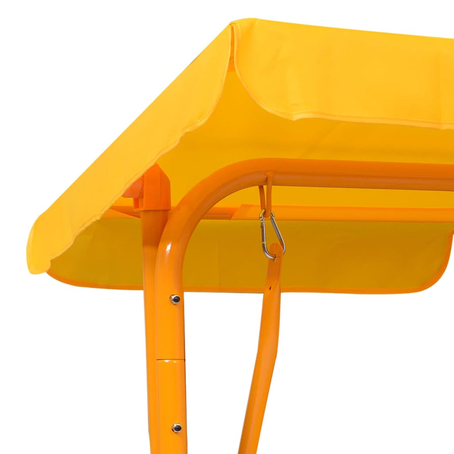 Kinderschommelbank 115X75X110 Cm Stof Geel