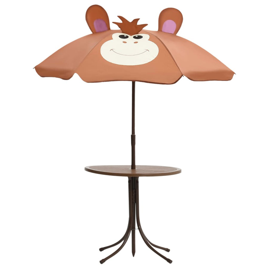 Bistroset voor kinderen met parasol Bruin