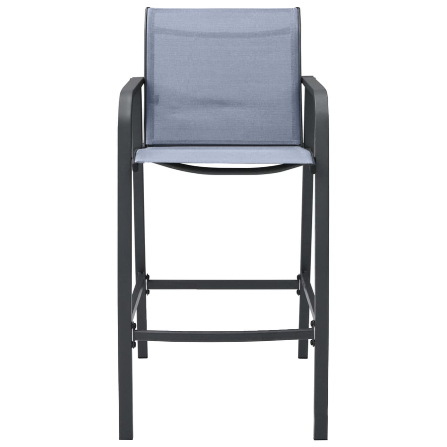Tuinbarstoelen textileen 4 Grijs