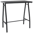 Bartafel 110x60x110 cm glas zwart